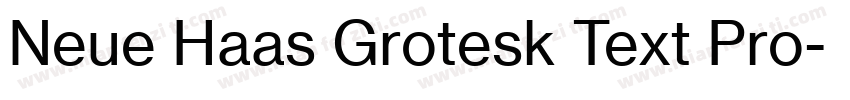 Neue Haas Grotesk Text Pro字体转换